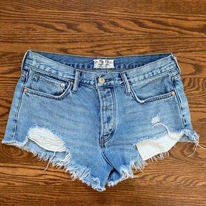 Free People Jean Shorts